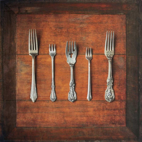 Meal Time I White Modern Wood Framed Art Print by Atria, Cristin