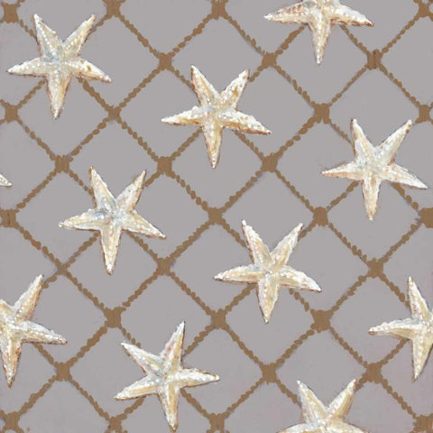 Net Full of Stars White Modern Wood Framed Art Print by Fisk, Arnie