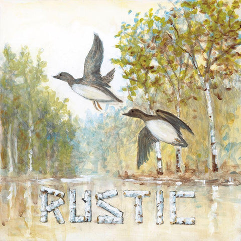 Rustic Gold Ornate Wood Framed Art Print with Double Matting by Fisk, Arnie