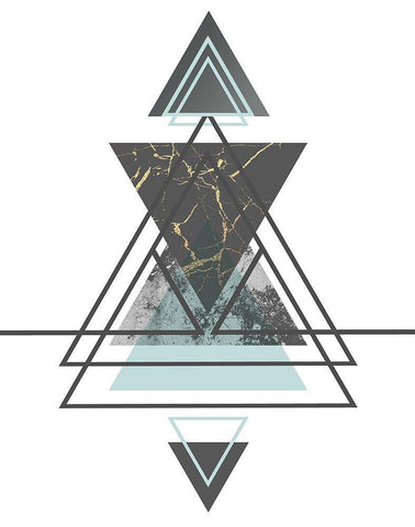 Steady II White Modern Wood Framed Art Print with Double Matting by Alvarez, Genesis