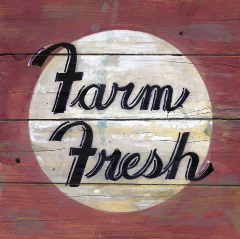 Farm Fresh II Black Ornate Wood Framed Art Print with Double Matting by Fisk, Arnie