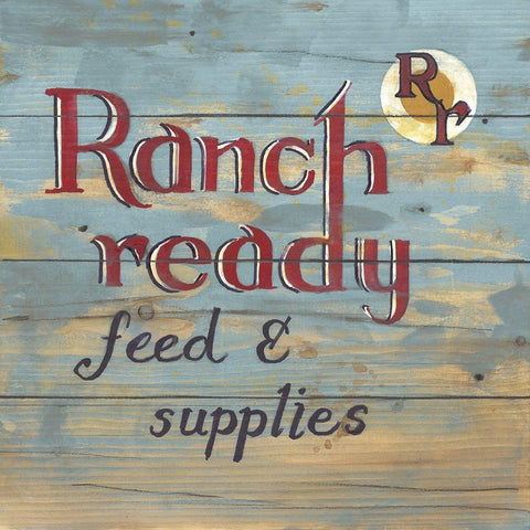 Ranch Ready Black Ornate Wood Framed Art Print with Double Matting by Fisk, Arnie