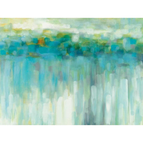 Lights on the Beach White Modern Wood Framed Art Print by Parker, Karen Lorena