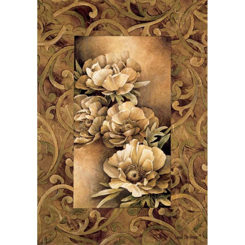 Poppies I White Modern Wood Framed Art Print by Thompson, Linda