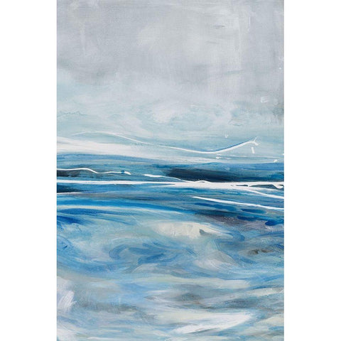 Cloud Pond III Black Modern Wood Framed Art Print with Double Matting by Parker, Karen Lorena