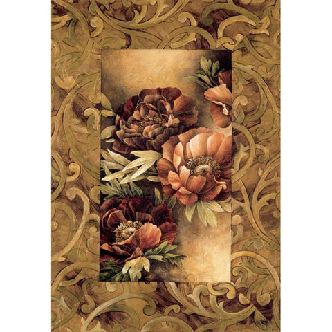 Poppies II White Modern Wood Framed Art Print by Thompson, Linda