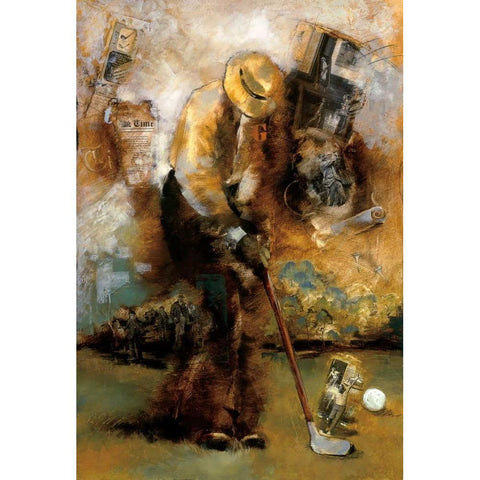 Swingin White Modern Wood Framed Art Print by Azim, Roya