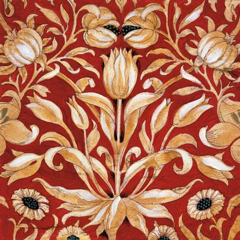 Jewel Tones Gold Ornate Wood Framed Art Print with Double Matting by Jardine, Liz