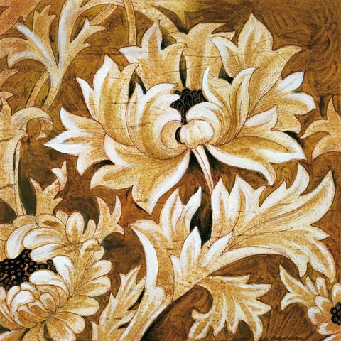 Jewel Tones Gold Ornate Wood Framed Art Print with Double Matting by Jardine, Liz