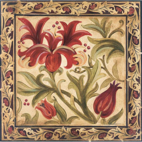 Floral Daydream I White Modern Wood Framed Art Print by Jardine, Liz