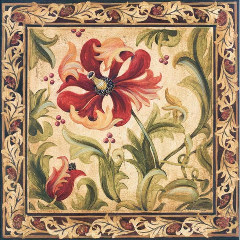 Floral Daydream III White Modern Wood Framed Art Print by Jardine, Liz