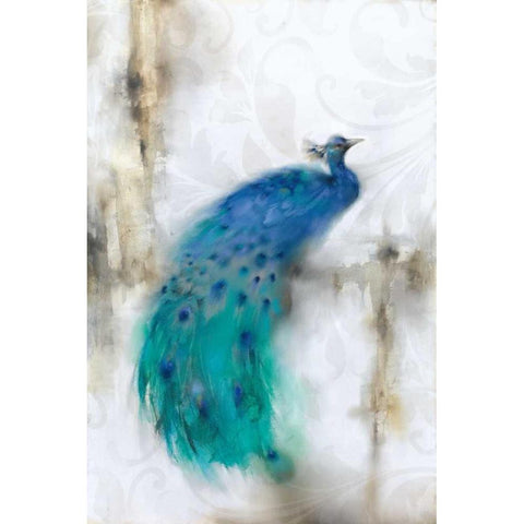 Jewel Plumes I White Modern Wood Framed Art Print by Prior, J.P.