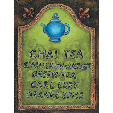 Tea Gold Ornate Wood Framed Art Print with Double Matting by Rafuse, Will