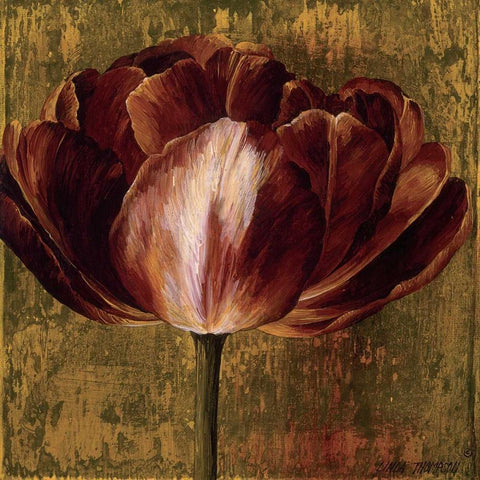 Full of Life I Gold Ornate Wood Framed Art Print with Double Matting by Thompson, Linda