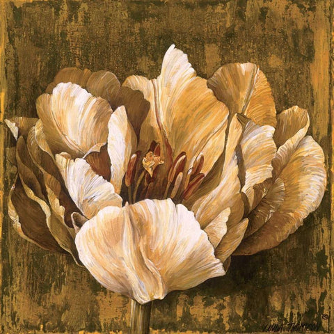 Full of Life II White Modern Wood Framed Art Print by Thompson, Linda