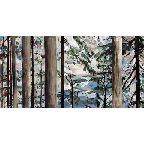 Whispering of the Branches Gold Ornate Wood Framed Art Print with Double Matting by Meyers, Rebecca