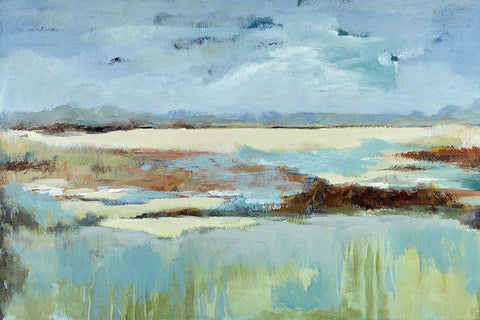 Open Spaces Black Ornate Wood Framed Art Print with Double Matting by Buckley, Mary