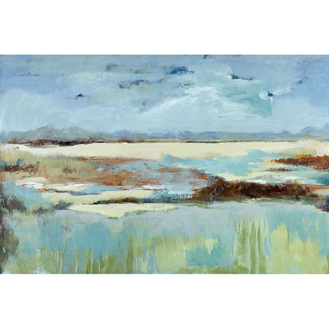 Open Spaces Black Modern Wood Framed Art Print by Buckley, Mary