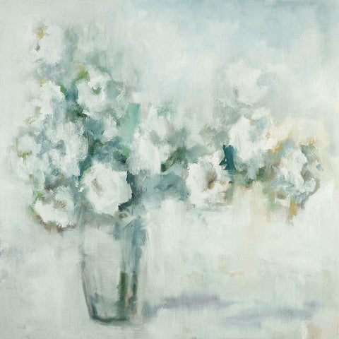 Whisper White Modern Wood Framed Art Print by Ellens, Jacqueline