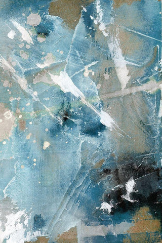 Completely White Modern Wood Framed Art Print with Double Matting by Fontaine, Stephane