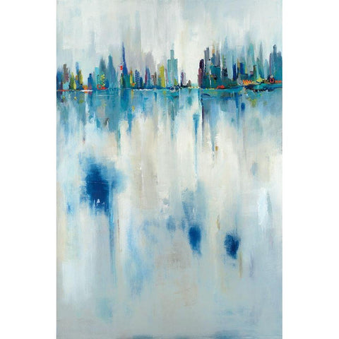 City Dreams White Modern Wood Framed Art Print by Jackson, Victoria