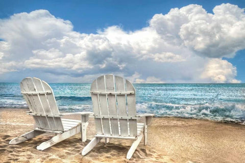 Island Attitude Black Ornate Wood Framed Art Print with Double Matting by Celebrate Life Gallery