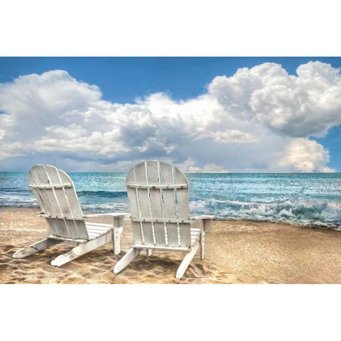 Island Attitude White Modern Wood Framed Art Print by Celebrate Life Gallery