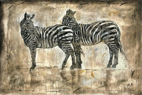 Affection White Modern Wood Framed Art Print with Double Matting by Wiley, Marta G.
