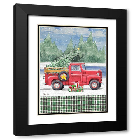 Holiday Campground Pass Vertical II Black Modern Wood Framed Art Print with Double Matting by Brent, Paul