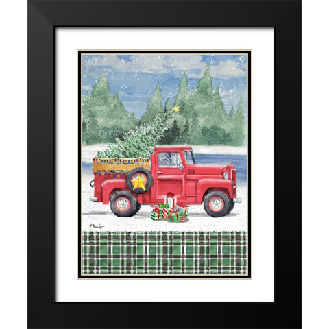 Holiday Campground Pass Vertical II Black Modern Wood Framed Art Print with Double Matting by Brent, Paul