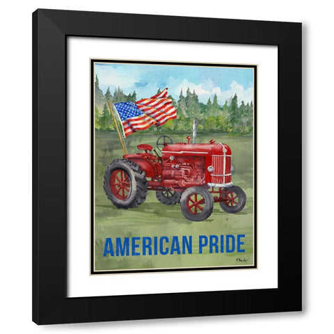 Freedom Farm Vertical I Black Modern Wood Framed Art Print with Double Matting by Brent, Paul