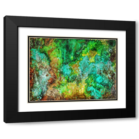 Abstract 20 Black Modern Wood Framed Art Print with Double Matting by Lee, Rachel