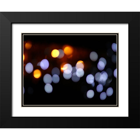 Abstract 8 Black Modern Wood Framed Art Print with Double Matting by Lee, Rachel