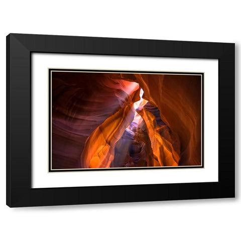 Antelope Canyon 4 Black Modern Wood Framed Art Print with Double Matting by Lee, Rachel