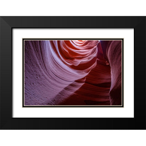 Antelope Canyon 6 Black Modern Wood Framed Art Print with Double Matting by Lee, Rachel