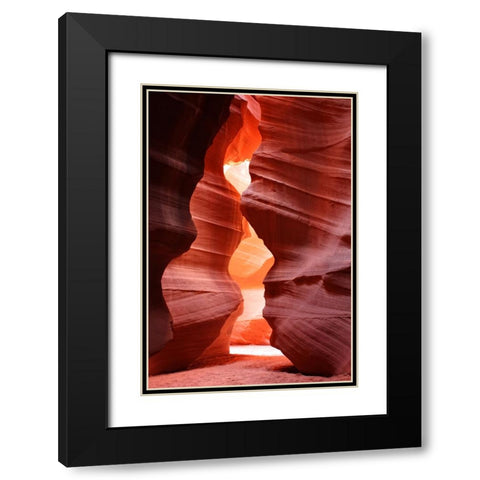 Antelope Canyon 9 Black Modern Wood Framed Art Print with Double Matting by Lee, Rachel