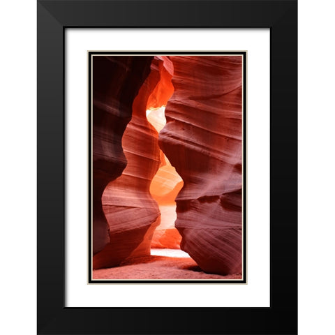 Antelope Canyon 9 Black Modern Wood Framed Art Print with Double Matting by Lee, Rachel