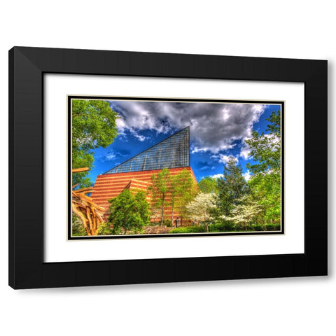 Aquarium 2 HDR Black Modern Wood Framed Art Print with Double Matting by Lee, Rachel