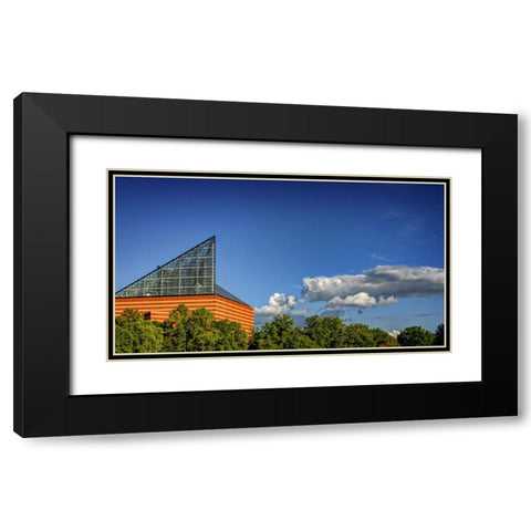 Aquarium Sky Black Modern Wood Framed Art Print with Double Matting by Lee, Rachel