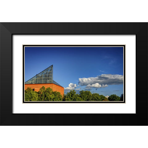 Aquarium Sky Black Modern Wood Framed Art Print with Double Matting by Lee, Rachel