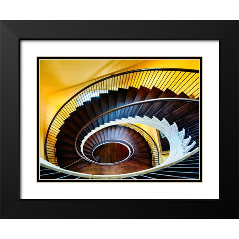 Architectural 7 Black Modern Wood Framed Art Print with Double Matting by Lee, Rachel