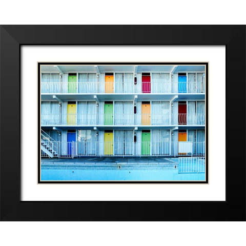 Architectural 8 Black Modern Wood Framed Art Print with Double Matting by Lee, Rachel