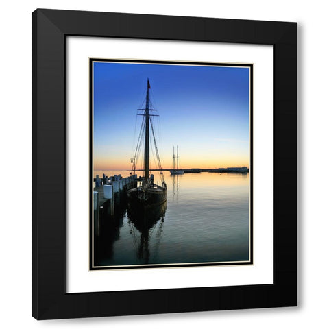 Beach 9 Black Modern Wood Framed Art Print with Double Matting by Lee, Rachel