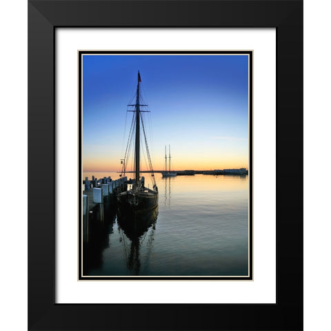 Beach 9 Black Modern Wood Framed Art Print with Double Matting by Lee, Rachel