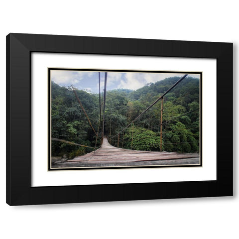 Bridge 2 Black Modern Wood Framed Art Print with Double Matting by Lee, Rachel