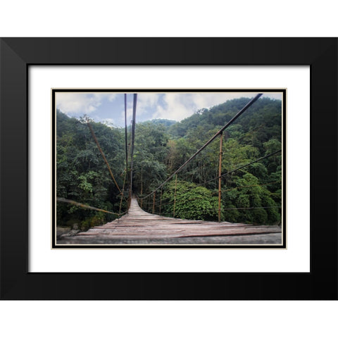 Bridge 2 Black Modern Wood Framed Art Print with Double Matting by Lee, Rachel