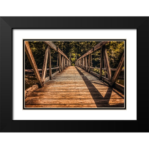 Bridge 3 Black Modern Wood Framed Art Print with Double Matting by Lee, Rachel