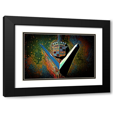 Caddy Black Modern Wood Framed Art Print with Double Matting by Lee, Rachel