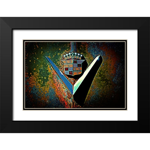 Caddy Black Modern Wood Framed Art Print with Double Matting by Lee, Rachel