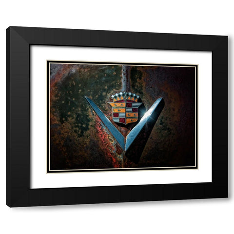 Caddy V Black Modern Wood Framed Art Print with Double Matting by Lee, Rachel